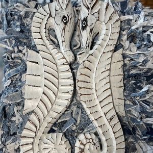 Wooden Sea Horses ( set of 2)